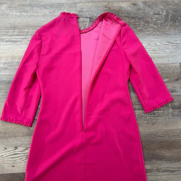 NWT Kate Spade Pink Ruffle Collar Mini Dress – Mod Shift Cocktail Look - Picture 6 of 9